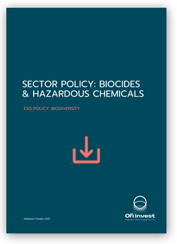 Biocides policy - Ofi Invest Asset Management