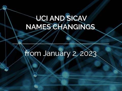 UCI and SICAV names changings